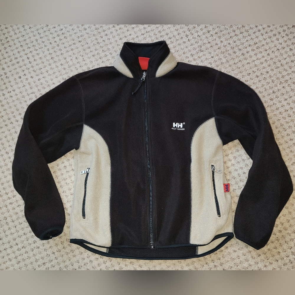 Helly Hansen Black and Cream Fleece Jacket